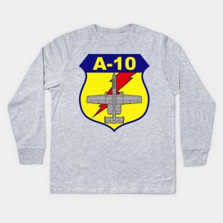 A10 Warthog Kids Long Sleeve T-Shirt